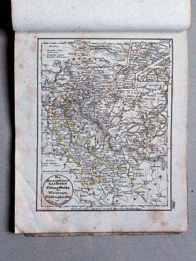 Heunisch, Neuer Hand-Atlas, ca. 1832
26. Die Herzogthümer Sachsen Coburg-Gotha und Meiningen-Hildburghausen