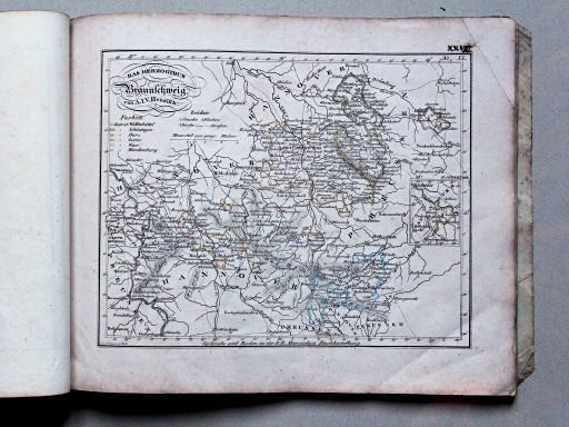 Heunisch, Neuer Hand-Atlas, ca. 1832
28. Das Herzogthum Braunschweig