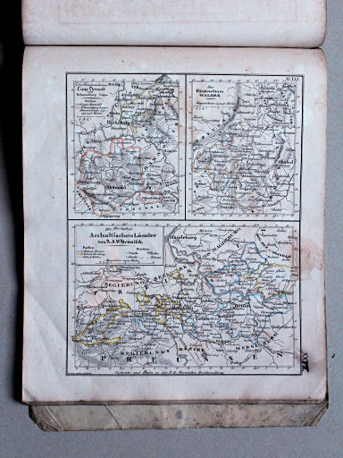 Heunisch, Neuer Hand-Atlas, ca. 1832
29. Die Fürstenthümer Lippe Detmold und Schaumburg Lippe. Das Fürstenthum Waldek. Die Herzoglich Anhaltischen Länder