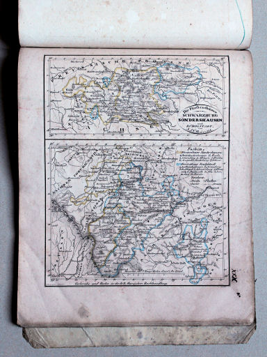 Heunisch, Neuer Hand-Atlas, ca. 1832
30. Die Fürstenthümer Schwarzburg Sondershausen und Rudolstadt