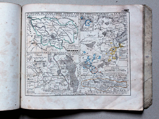 Heunisch, Neuer Hand-Atlas, ca. 1832
32. Charte der deutschen freien Städte und des Freistaats Krakau
