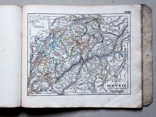 Heunisch, Neuer Hand-Atlas, ca. 1832
34. Karte der Schweiz