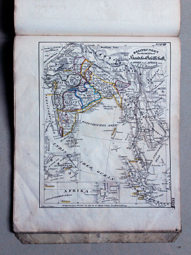 Heunisch, Neuer Hand-Atlas, ca. 1832
38. Besitzungen der Brittischen Handels-Gesellschaft in Asien und Africa