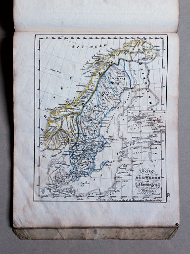 Heunisch, Neuer Hand-Atlas, ca. 1832
40. Karte von Schweden und Norwegen mit der Colonie Barthelemy