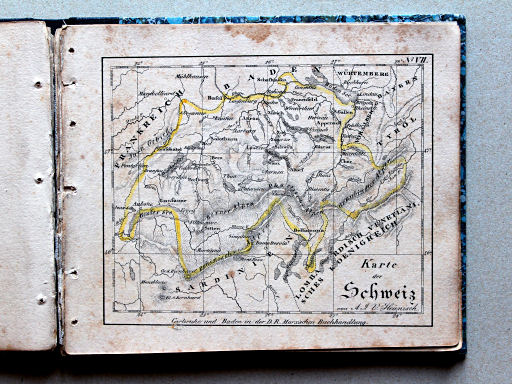 Heunisch, Taschen-Atlas, ca. 1827
7. Karte der Schweiz