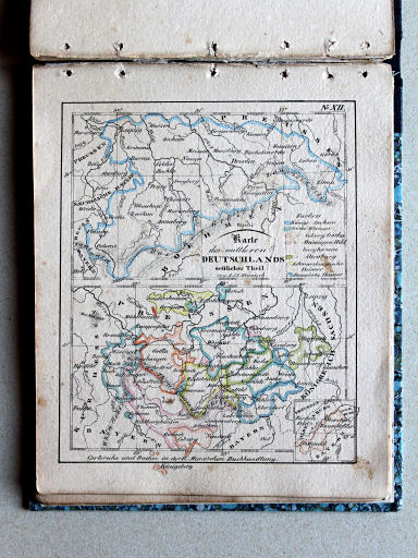 Heunisch, Taschen-Atlas, ca. 1827
12. Karte des mittleren Deutschlands oestlicher Theil