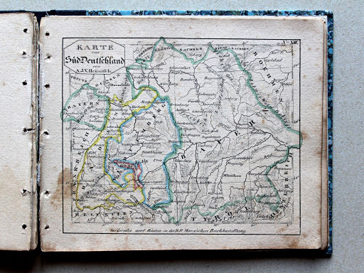 Heunisch, Taschen-Atlas, ca. 1827
13. Karte von Süd-Deutschland