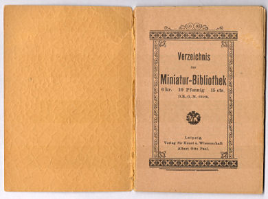 Hand-Atlas von Deutschland, 1898
Overzicht / Overview Miniatur-Bibliothek