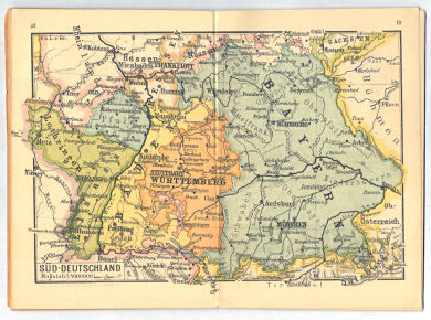 Hand-Atlas von Deutschland, 1898
1.5. Süd-Deutschland