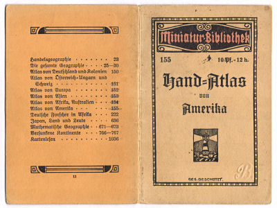 Hand-Atlas von Amerika
Band / Binding