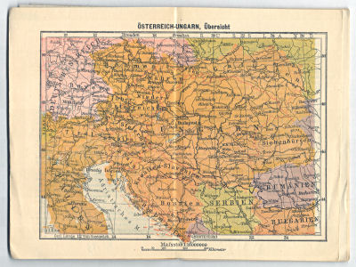 Hand-Atlas von Oesterreich-Ungarn ca. 1914
2.1. Österreich-Ungarn, Übersicht