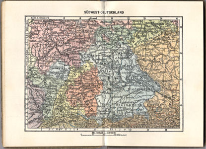 Neuer vollständiger Taschen-Atlas, 1905
1.4. Südwest-Deutschland