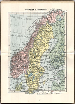 Neuer vollständiger Taschen-Atlas, 1905
3.5. Schweden u. Norwegen