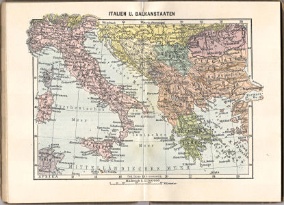 Neuer vollständiger Taschen-Atlas, 1905
3.7. Italien u. Balkanstaaten