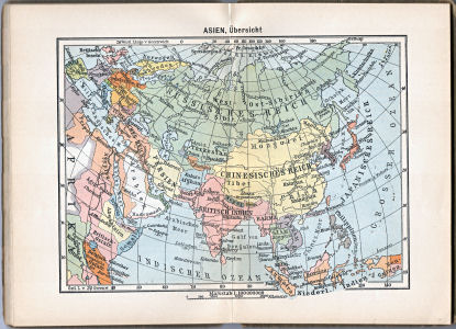 Neuer vollständiger Taschen-Atlas, 1905
4.1. Asien, Übersicht