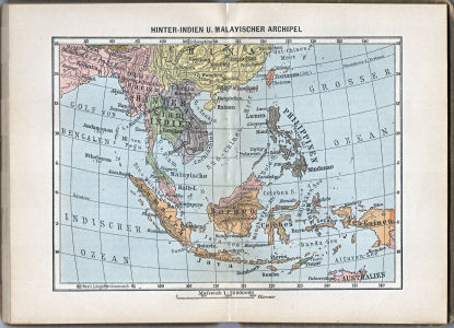 Neuer vollständiger Taschen-Atlas, 1905
4.5. Hinter-Indien u. malayischer Archipel