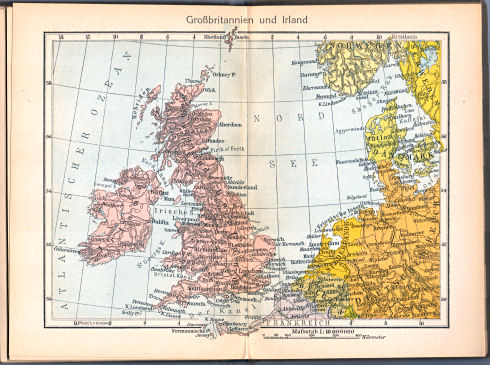 Singers neuer vollständiger Taschen-Atlas, 1913
15. Grossbritannien und Irland