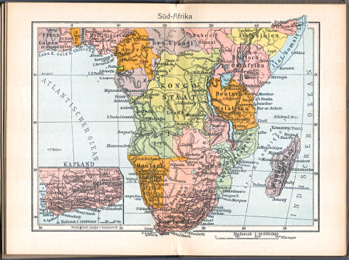 Singers neuer vollständiger Taschen-Atlas, 1913
27. Süd-Afrika