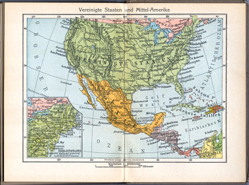 Singers neuer vollständiger Taschen-Atlas, 1913
31. Vereinigte Staaten und Mittel-Amerika