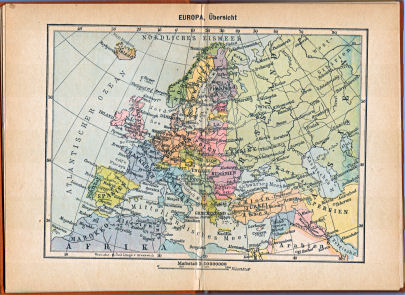 Taschen-Welt-Atlas, 1927
1. Europa, Übersicht