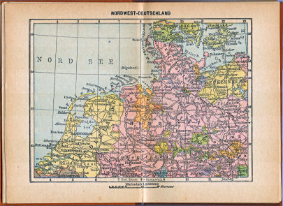 Taschen-Welt-Atlas, 1927
3. Nordwest-Deutschland