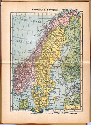 Taschen-Welt-Atlas, 1927
11. Schweden u. Norwegen