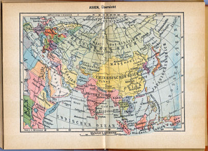 Taschen-Welt-Atlas, 1927
14. Asien, Übersicht