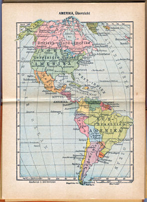 Taschen-Welt-Atlas, 1927
24. Amerika, Übersicht