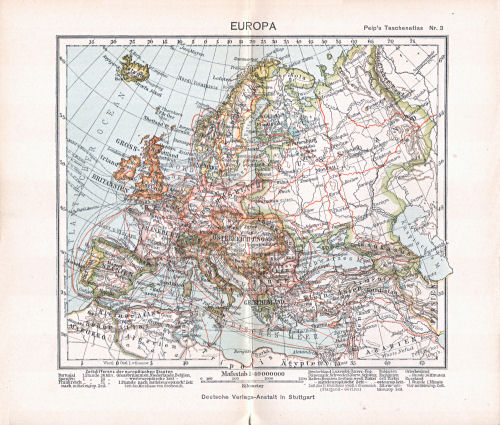 Peips Taschen-Atlas über alle Teile der Erde, 1904
3. Europa