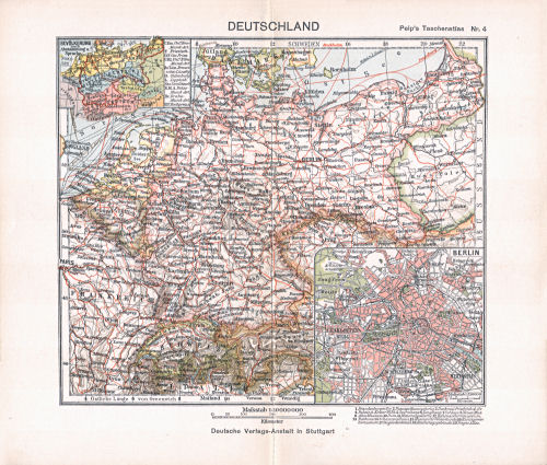 Peips Taschen-Atlas über alle Teile der Erde, 1904
4. Deutschland