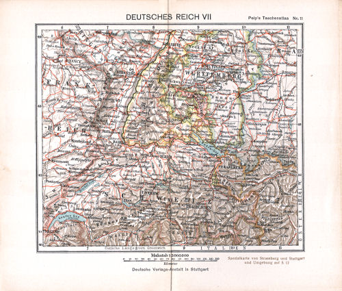 Peips Taschen-Atlas über alle Teile der Erde, 1904
11. Deutsches Reich VII