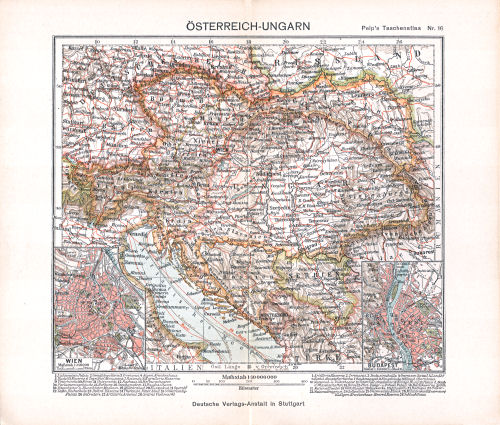 Peips Taschen-Atlas über alle Teile der Erde, 1904
16. Österreich-Ungarn
