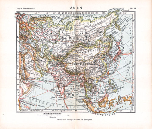 Peips Taschen-Atlas über alle Teile der Erde, 1904
24. Asien