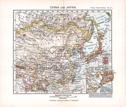 Peips Taschen-Atlas über alle Teile der Erde, 1904
27. China und Japan