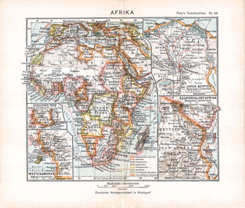 Peips Taschen-Atlas über alle Teile der Erde, 1904
28. Afrika