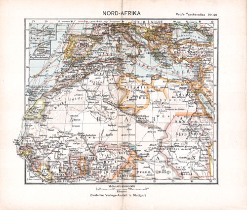 Peips Taschen-Atlas über alle Teile der Erde, 1904
29. Nord-Afrika
