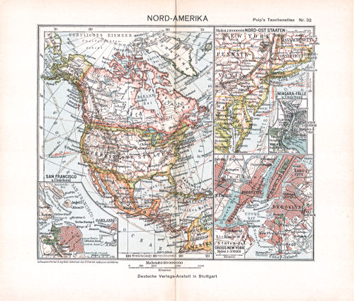 Peips Taschen-Atlas über alle Teile der Erde, 1904
32. Nord-Amerika