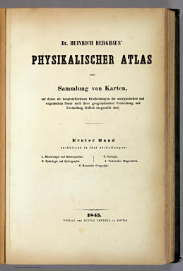 Berghaus' Physikalischer Atlas (1837-1848)
Titelpagina van deel I / Title page of volume I