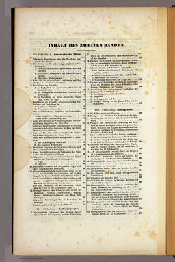 Berghaus' Physikalischer Atlas (1837-1848)
Inhoudsopgave van deel II / Table of contents of volume II