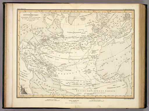 Berghaus' Physikalischer Atlas (1837-1848)
1.8. Die Luftströmungen auf dem Nordatlantischen Ocean, im Westlichen Gebiet der Alten und im östlichen Theil der Neüen Welt (1841)