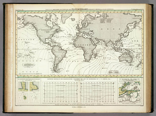Berghaus' Physikalischer Atlas (1837-1848)
2.1. Versuch einer Karte zur Übersicht der Fluthwellen (1838)
