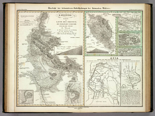 Berghaus' Physikalischer Atlas (1837-1848)
2.9. Übersicht der bekannteren Gabeltheilungen des strömenden Wassers (1839)