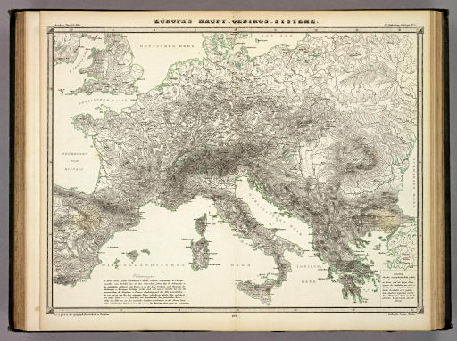 Berghaus' Physikalischer Atlas (1837-1848)
3.3. Eüropa's Haupt-Gebirgs-Systeme (1842)