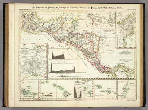 Berghaus' Physikalischer Atlas (1837-1848)
3.10. Die Vulkanreihe von Guatemala, die Landengen von Tehuantepec, Nicaragua und Panama, und die Central Vulkane der Süd See (1840)