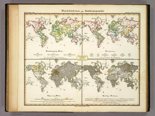 Berghaus' Physikalischer Atlas (1837-1848)
7.4. Verschiedenes zur Anthropographie (1848)