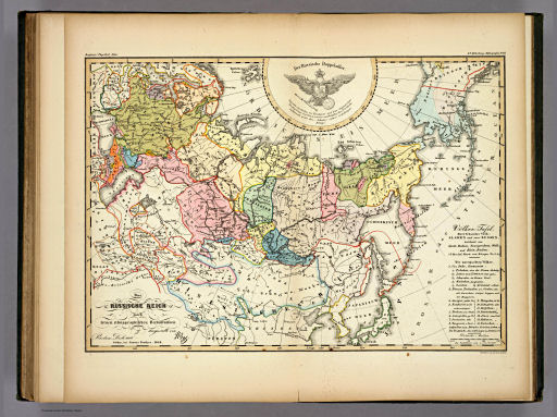 Berghaus' Physikalischer Atlas (1837-1848)
8.13. Das Russische Reich nach seinen ethnographischen Verhältnissen (1848)