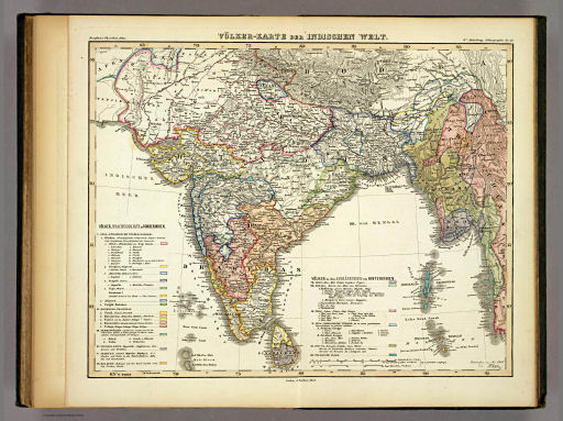 Berghaus' Physikalischer Atlas (1837-1848)
8.14. Völker-Karte der Indischen Welt (1847)