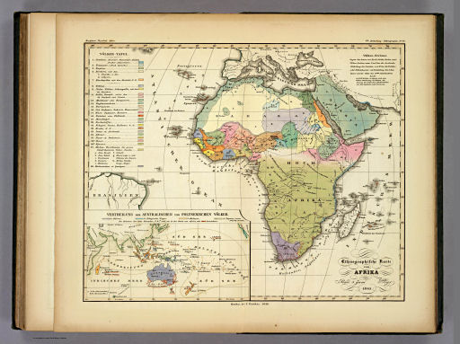 Berghaus' Physikalischer Atlas (1837-1848)
8.16. Ethnographische Karte von Afrika (1846)