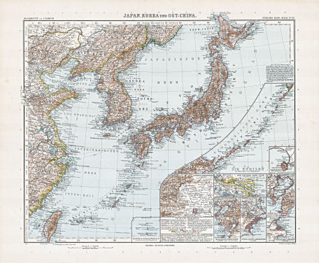 Stielers Hand-Atlas (1907)
65. Japan, Korea und Ost-China