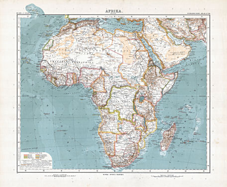 Stielers Hand-Atlas (1907)
68. Afrika. Übersicht